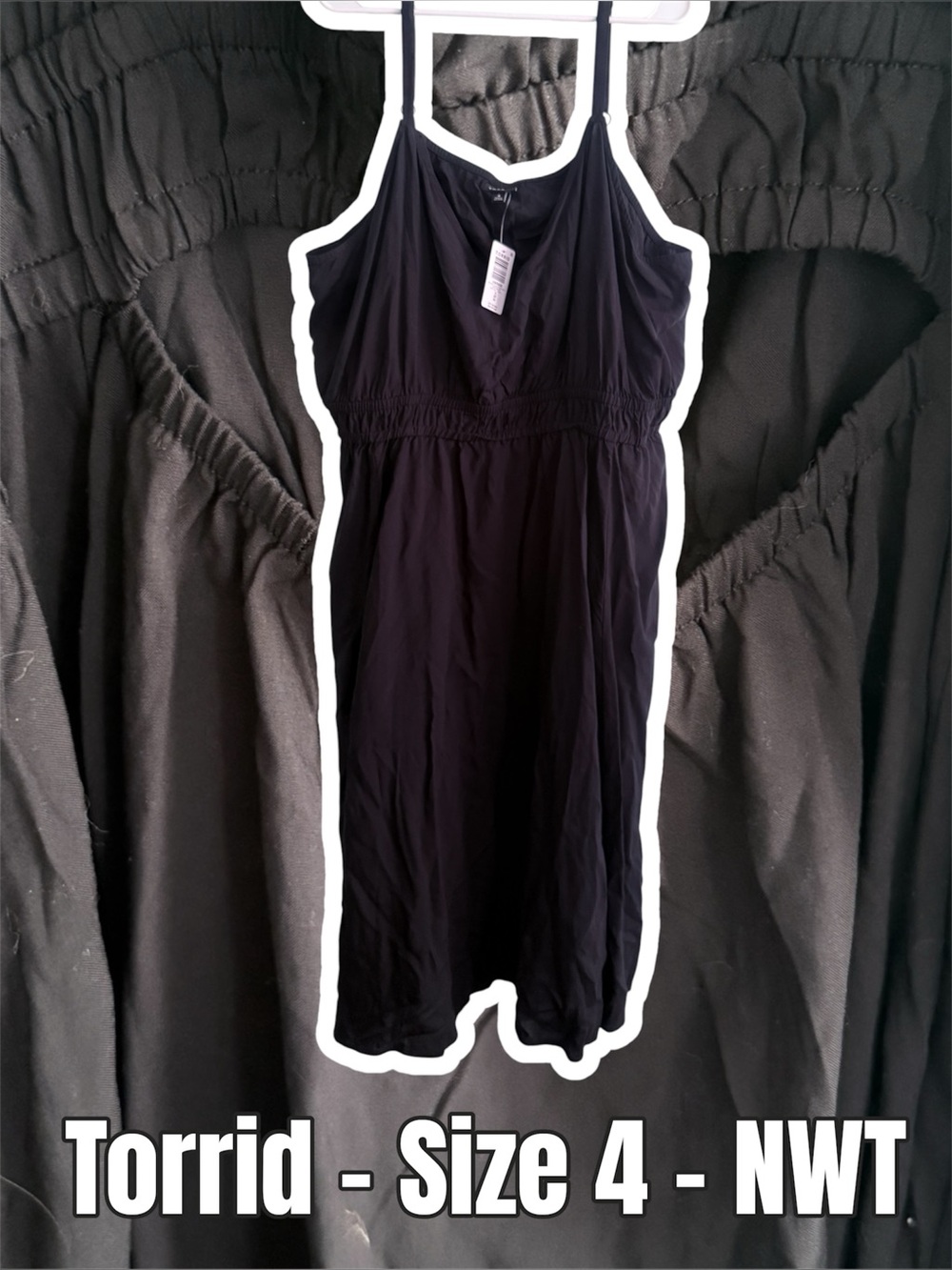 Torrid Deep Black Midi Dress